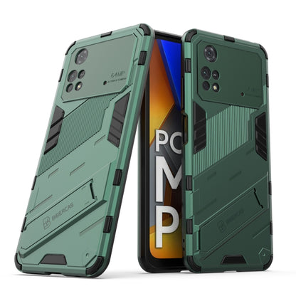 Punk Armor 2 in 1 PC + TPU Shockproof Phone Case with Invisible Holder, For Xiaomi Redmi Note 11 Pro 5G Gobal, For Xiaomi Poco M4 Pro 4G, For Xiaomi Poco X4 Pro 5G