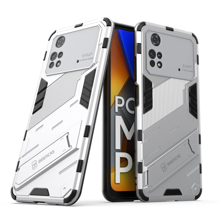 Punk Armor 2 in 1 PC + TPU Shockproof Phone Case with Invisible Holder, For Xiaomi Redmi Note 11 Pro 5G Gobal, For Xiaomi Poco M4 Pro 4G, For Xiaomi Poco X4 Pro 5G