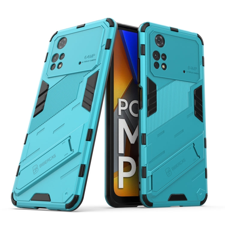 Punk Armor 2 in 1 PC + TPU Shockproof Phone Case with Invisible Holder, For Xiaomi Redmi Note 11 Pro 5G Gobal, For Xiaomi Poco M4 Pro 4G, For Xiaomi Poco X4 Pro 5G
