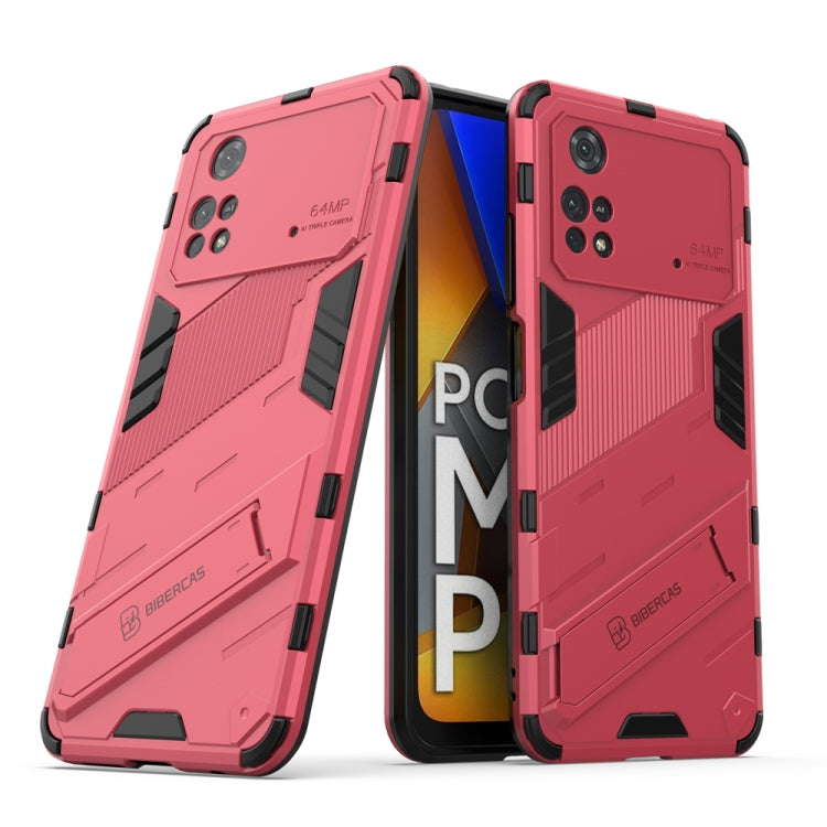 Punk Armor 2 in 1 PC + TPU Shockproof Phone Case with Invisible Holder, For Xiaomi Redmi Note 11 Pro 5G Gobal, For Xiaomi Poco M4 Pro 4G, For Xiaomi Poco X4 Pro 5G