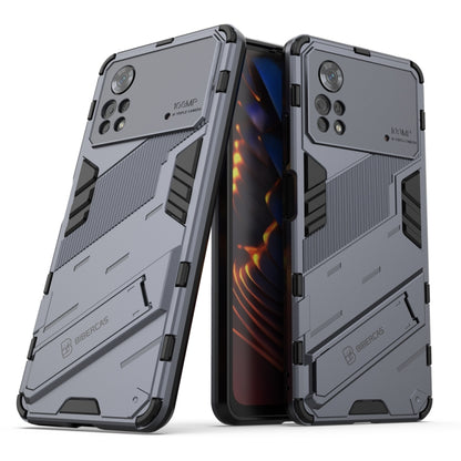 Punk Armor 2 in 1 PC + TPU Shockproof Phone Case with Invisible Holder, For Xiaomi Redmi Note 11 Pro 5G Gobal, For Xiaomi Poco M4 Pro 4G, For Xiaomi Poco X4 Pro 5G