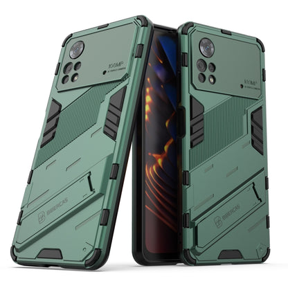 Punk Armor 2 in 1 PC + TPU Shockproof Phone Case with Invisible Holder, For Xiaomi Redmi Note 11 Pro 5G Gobal, For Xiaomi Poco M4 Pro 4G, For Xiaomi Poco X4 Pro 5G