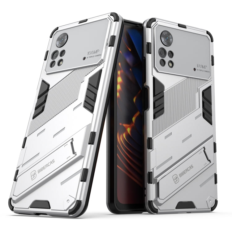 Punk Armor 2 in 1 PC + TPU Shockproof Phone Case with Invisible Holder, For Xiaomi Redmi Note 11 Pro 5G Gobal, For Xiaomi Poco M4 Pro 4G, For Xiaomi Poco X4 Pro 5G