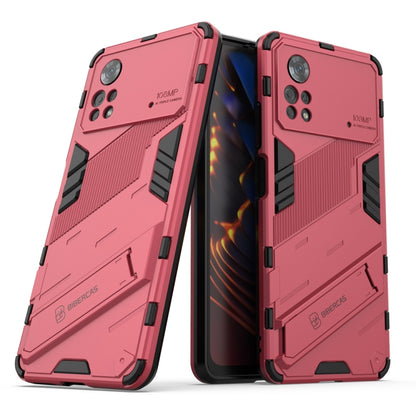 Punk Armor 2 in 1 PC + TPU Shockproof Phone Case with Invisible Holder, For Xiaomi Redmi Note 11 Pro 5G Gobal, For Xiaomi Poco M4 Pro 4G, For Xiaomi Poco X4 Pro 5G