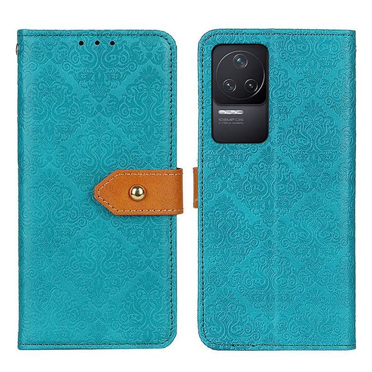 European Floral Embossed Leather Phone Case, For Xiaomi Redmi 10C/Redmi 10 India/Redmi 10 Power/Poco C40, For Xiaomi Redmi K40S/Redmi K40S Pro 5G/Xiaomi Poco F4 5G, For Xiaomi Redmi K50 / K50 Pro