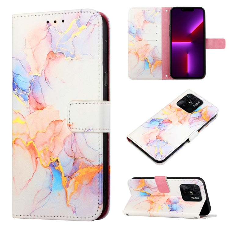 PT003 Marble Pattern Flip Leather Phone Case, For Xiaomi Redmi 10 Prime+ 5G / Note 11E, For Xiaomi Redmi 10C 4G / Redmi 10 India, For Samsung Galaxy A03s 165.8mm, For OPPO Find X5