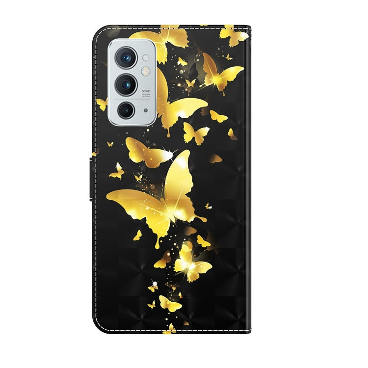3D Painting Pattern TPU + PU Leather Phone Case, For OnePlus 9RT 5G, For OnePlus Nord 2 5G