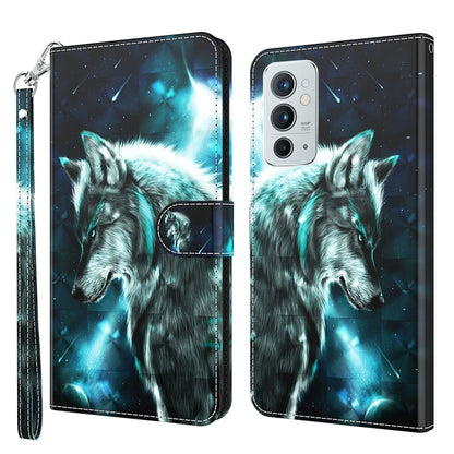 3D Painting Pattern TPU + PU Leather Phone Case, For OnePlus 9RT 5G, For OnePlus Nord 2 5G