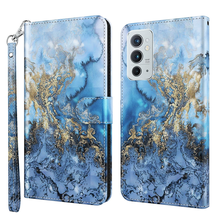 3D Painting Pattern TPU + PU Leather Phone Case, For OnePlus 9RT 5G, For OnePlus Nord 2 5G
