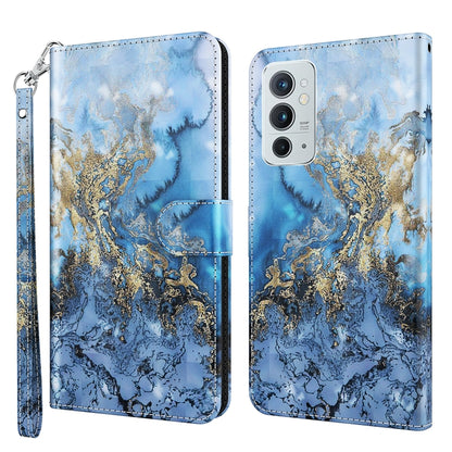 3D Painting Pattern TPU + PU Leather Phone Case, For OnePlus 9RT 5G, For OnePlus Nord 2 5G