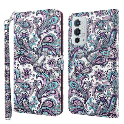 3D Painting Pattern TPU + PU Leather Phone Case, For OnePlus 9RT 5G, For OnePlus Nord 2 5G