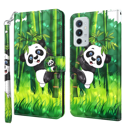 3D Painting Pattern TPU + PU Leather Phone Case, For OnePlus 9RT 5G, For OnePlus Nord 2 5G