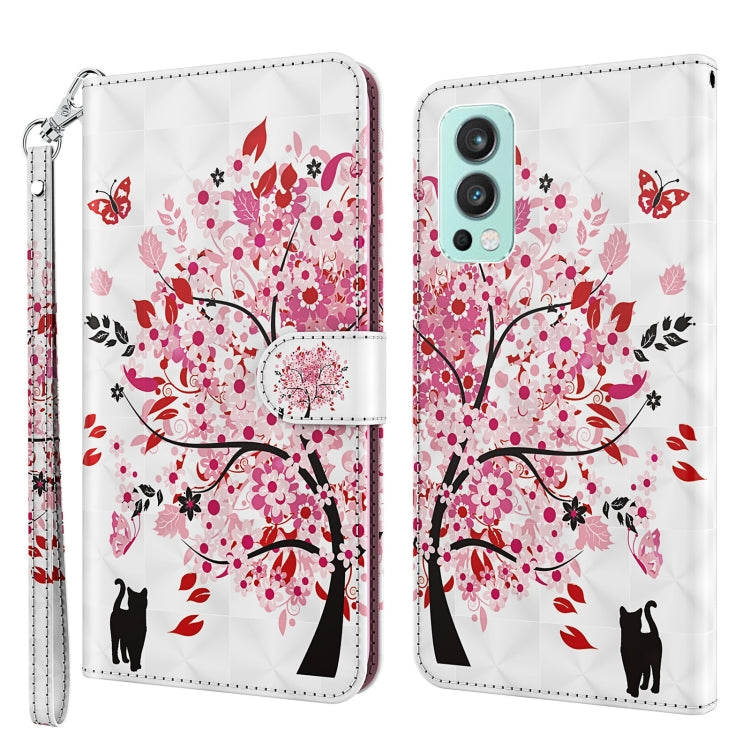 3D Painting Pattern TPU + PU Leather Phone Case, For OnePlus 9RT 5G, For OnePlus Nord 2 5G
