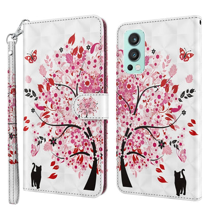 3D Painting Pattern TPU + PU Leather Phone Case, For OnePlus 9RT 5G, For OnePlus Nord 2 5G