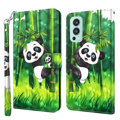 3D Painting Pattern TPU + PU Leather Phone Case, For OnePlus 9RT 5G, For OnePlus Nord 2 5G