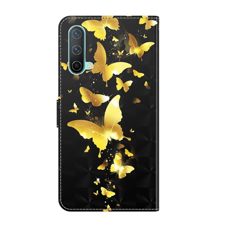 3D Painting Pattern TPU + PU Leather Phone Case, For OnePlus Nord CE 5G, For OnePlus Nord N200 5G
