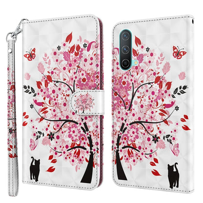 3D Painting Pattern TPU + PU Leather Phone Case, For OnePlus Nord CE 5G, For OnePlus Nord N200 5G
