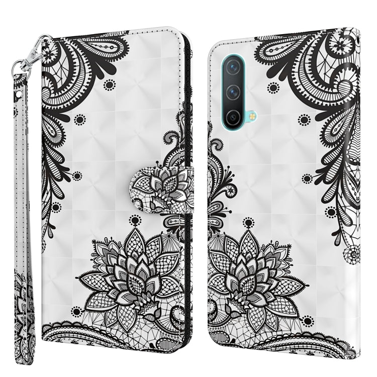 3D Painting Pattern TPU + PU Leather Phone Case, For OnePlus Nord CE 5G, For OnePlus Nord N200 5G
