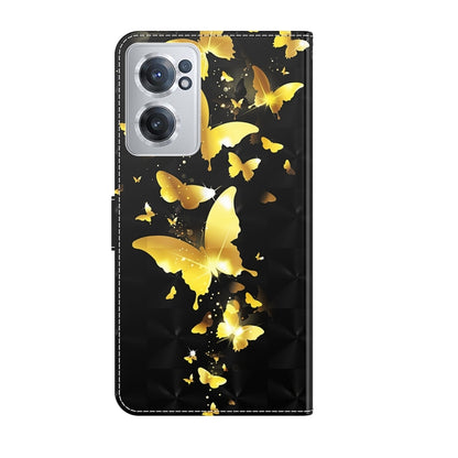 3D Painting Pattern TPU + PU Leather Phone Case, For OnePlus Nord CE 2 5G, For OnePlus 10 Pro
