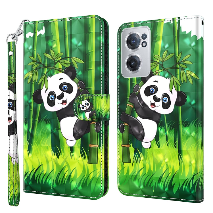 3D Painting Pattern TPU + PU Leather Phone Case, For OnePlus Nord CE 2 5G, For OnePlus 10 Pro