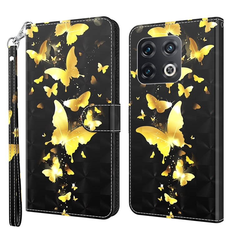 3D Painting Pattern TPU + PU Leather Phone Case, For OnePlus Nord CE 2 5G, For OnePlus 10 Pro