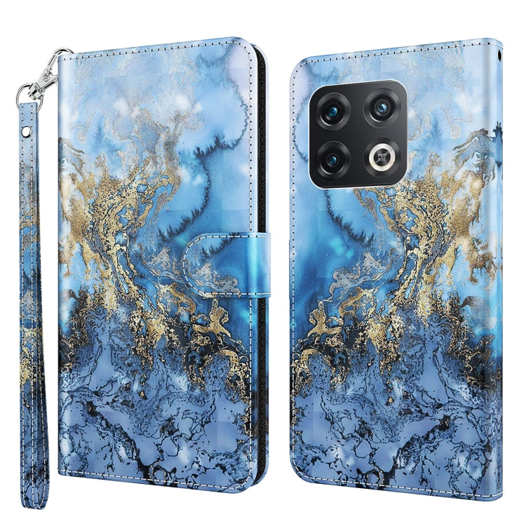 3D Painting Pattern TPU + PU Leather Phone Case, For OnePlus Nord CE 2 5G, For OnePlus 10 Pro