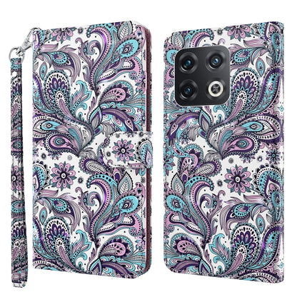3D Painting Pattern TPU + PU Leather Phone Case, For OnePlus Nord CE 2 5G, For OnePlus 10 Pro