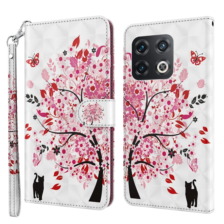 3D Painting Pattern TPU + PU Leather Phone Case, For OnePlus Nord CE 2 5G, For OnePlus 10 Pro