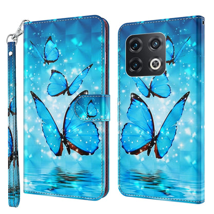3D Painting Pattern TPU + PU Leather Phone Case, For OnePlus Nord CE 2 5G, For OnePlus 10 Pro