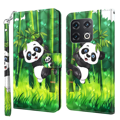 3D Painting Pattern TPU + PU Leather Phone Case, For OnePlus Nord CE 2 5G, For OnePlus 10 Pro