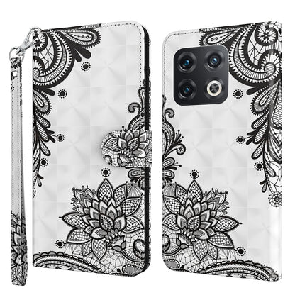 3D Painting Pattern TPU + PU Leather Phone Case, For OnePlus Nord CE 2 5G, For OnePlus 10 Pro