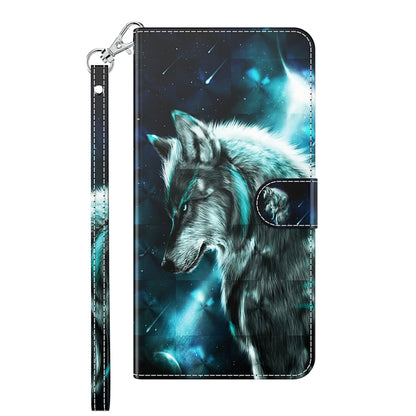 3D Painting Pattern TPU + PU Leather Phone Case, For Sony Xperia 5 III
