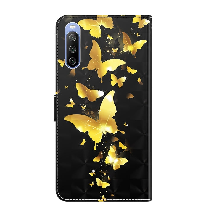 3D Painting Pattern TPU + PU Leather Phone Case, For Sony Xperia 10 III, For OPPO A16 / A54 5G