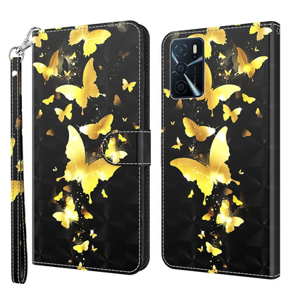 3D Painting Pattern TPU + PU Leather Phone Case, For Sony Xperia 10 III, For OPPO A16 / A54 5G