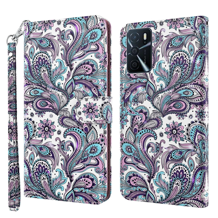 3D Painting Pattern TPU + PU Leather Phone Case, For Sony Xperia 10 III, For OPPO A16 / A54 5G