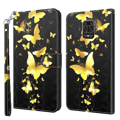 3D Painting Pattern TPU + PU Leather Phone Case, For Xiaomi Redmi Note 10 Lite, For Xiaomi Redmi Note 11