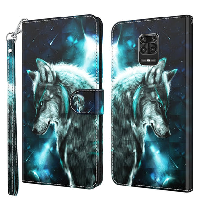 3D Painting Pattern TPU + PU Leather Phone Case, For Xiaomi Redmi Note 10 Lite, For Xiaomi Redmi Note 11