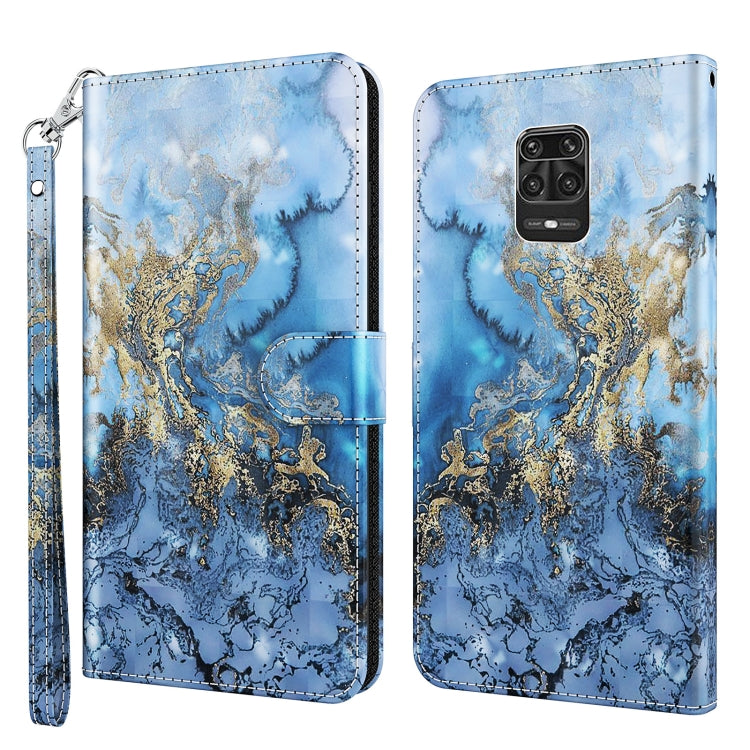 3D Painting Pattern TPU + PU Leather Phone Case, For Xiaomi Redmi Note 10 Lite, For Xiaomi Redmi Note 11