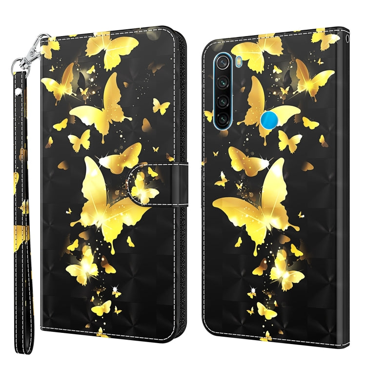 3D Painting Pattern TPU + PU Leather Phone Case, For Xiaomi Redmi Note 11 Pro / 11 Pro+, For Xiaomi Redmi Note 8 2021
