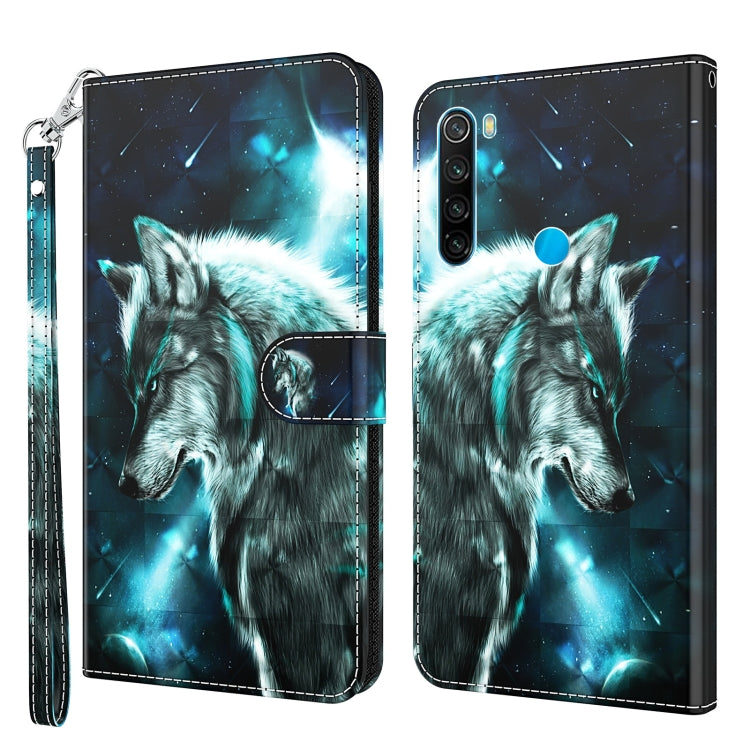 3D Painting Pattern TPU + PU Leather Phone Case, For Xiaomi Redmi Note 11 Pro / 11 Pro+, For Xiaomi Redmi Note 8 2021