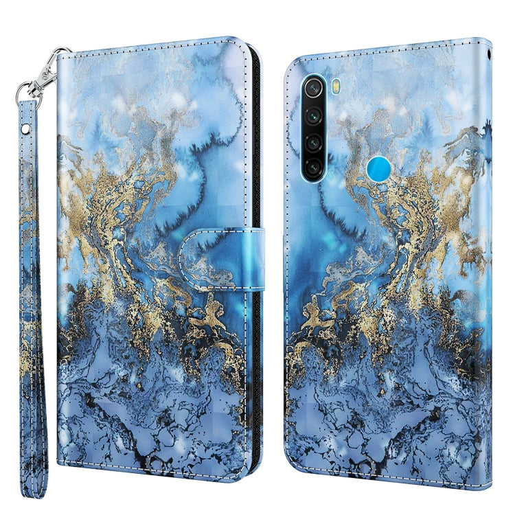 3D Painting Pattern TPU + PU Leather Phone Case, For Xiaomi Redmi Note 11 Pro / 11 Pro+, For Xiaomi Redmi Note 8 2021