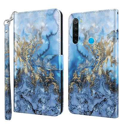3D Painting Pattern TPU + PU Leather Phone Case, For Xiaomi Redmi Note 11 Pro / 11 Pro+, For Xiaomi Redmi Note 8 2021