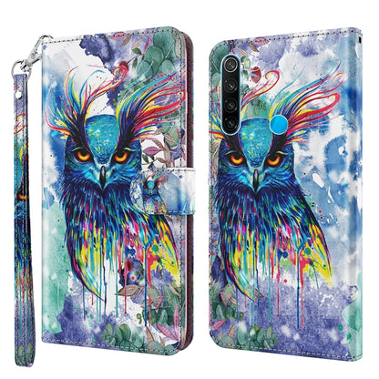 3D Painting Pattern TPU + PU Leather Phone Case, For Xiaomi Redmi Note 11 Pro / 11 Pro+, For Xiaomi Redmi Note 8 2021