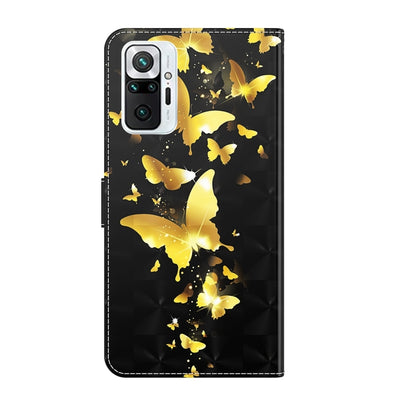 3D Painting Pattern TPU + PU Leather Phone Case, For Xiaomi Redmi Note 10 Pro / 10 Pro Max