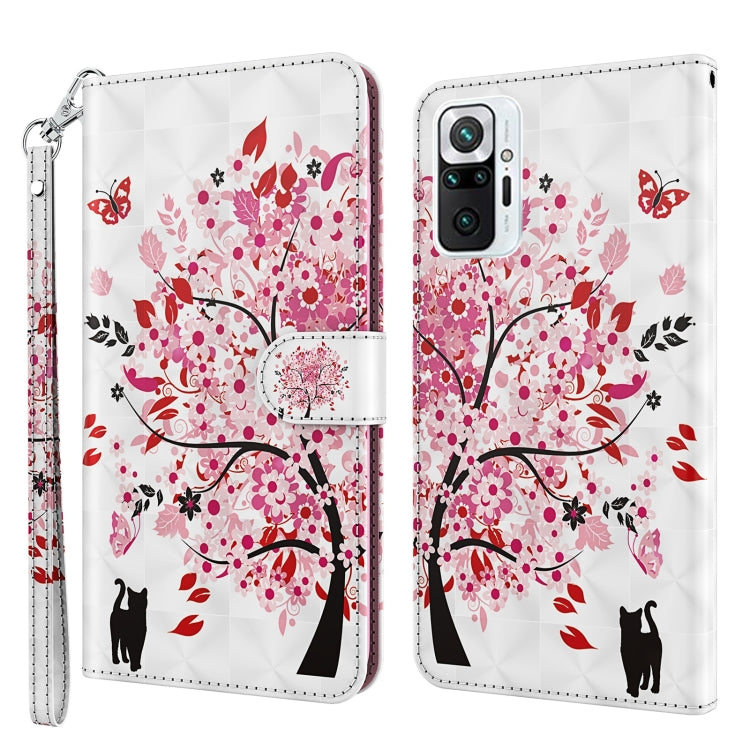3D Painting Pattern TPU + PU Leather Phone Case, For Xiaomi Redmi Note 10 Pro / 10 Pro Max