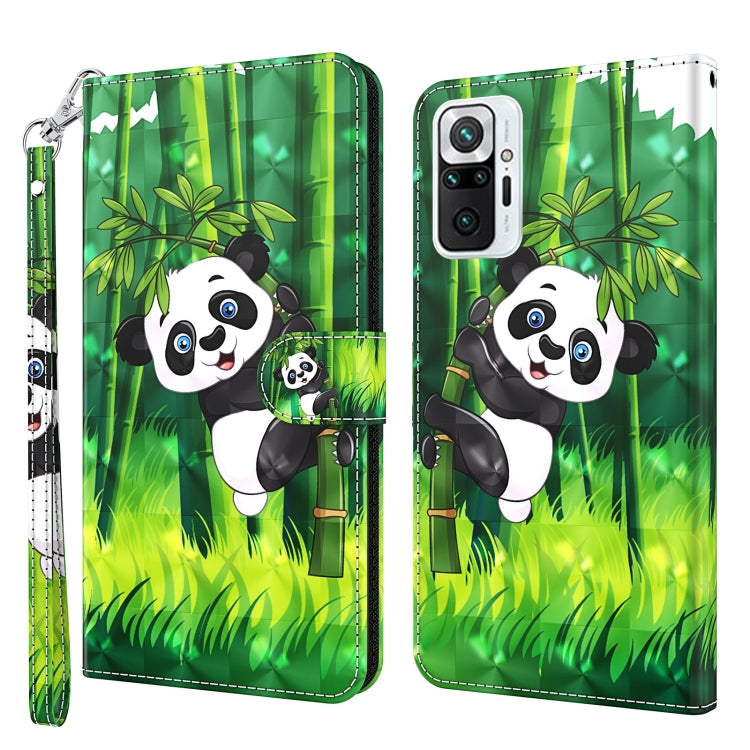 3D Painting Pattern TPU + PU Leather Phone Case, For Xiaomi Redmi Note 10 Pro / 10 Pro Max