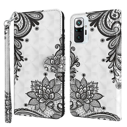 3D Painting Pattern TPU + PU Leather Phone Case, For Xiaomi Redmi Note 10 Pro / 10 Pro Max