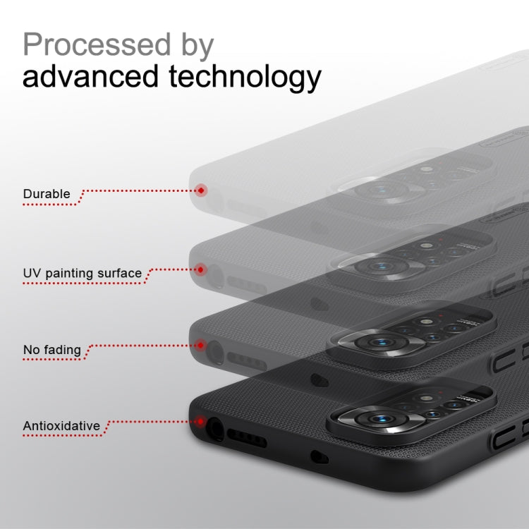 NILLKIN Frosted PC Phone Case, For Xiaomi Poco M4 Pro, For Xiaomi Redmi Note 11 Pro, For Xiaomi Redmi Note 11 4G Global, For Xiaomi Redmi Note 11S, For OPPO Realme 9i, For OPPO Realme GT2 Pro, For Xiaomi Redmi Note 11 Pro / 11 Pro 5G / 11 Pro+ 5G Global