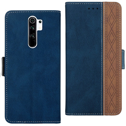 Stitching Side-Magnetic RFID Leather Phone Case, For Xiaomi Redmi 9, For Xiaomi Redmi 9A, For Xiaomi Redmi 9C, For Xiaomi Redmi 9T, For Xiaomi Redmi Note 9 Pro 4G / 9S, For Xiaomi Redmi Note 9 / 10X