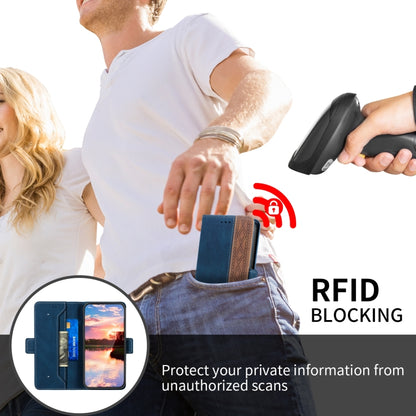 Stitching Side-Magnetic RFID Leather Phone Case, For Xiaomi Redmi 9, For Xiaomi Redmi 9A, For Xiaomi Redmi 9C, For Xiaomi Redmi 9T, For Xiaomi Redmi Note 9 Pro 4G / 9S, For Xiaomi Redmi Note 9 / 10X